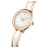 Orologio a bracciale Crystalline Swiss Made, bracciale in metallo, bianco, finitura color oro rosa Orologio a bracciale Crystalline Swiss Made, bracciale in metallo, bianco, finitura color oro rosa