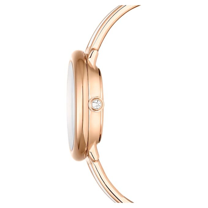 Orologio a bracciale Crystalline Swiss Made, bracciale in metallo, bianco, finitura color oro rosa Orologio a bracciale Crystalline Swiss Made, bracciale in metallo, bianco, finitura color oro rosa