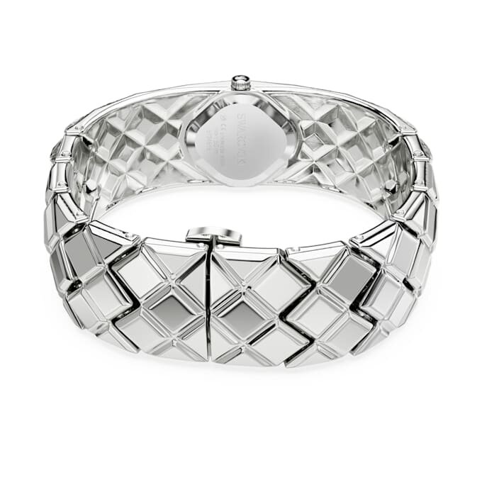 Orologio a bracciale Curiosa con bracciale in cristalli, color argento, acciaio inossidabile Orologio a bracciale Curiosa con bracciale in cristalli, color argento, acciaio inossidabile
