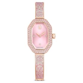 Orologio a bracciale Dextera Swiss Made, bracciale in metallo, rosa, placcato oro rosa
