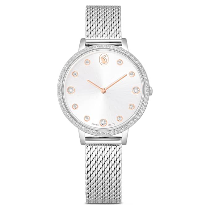 Orologio Clarica Swiss Made, bracciale in metallo, color argento, acciaio inossidabile Orologio Clarica Swiss Made, bracciale in metallo, color argento, acciaio inossidabile