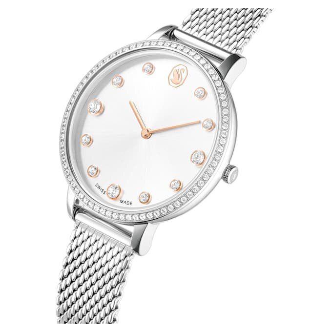 Orologio Clarica Swiss Made, bracciale in metallo, color argento, acciaio inossidabile Orologio Clarica Swiss Made, bracciale in metallo, color argento, acciaio inossidabile