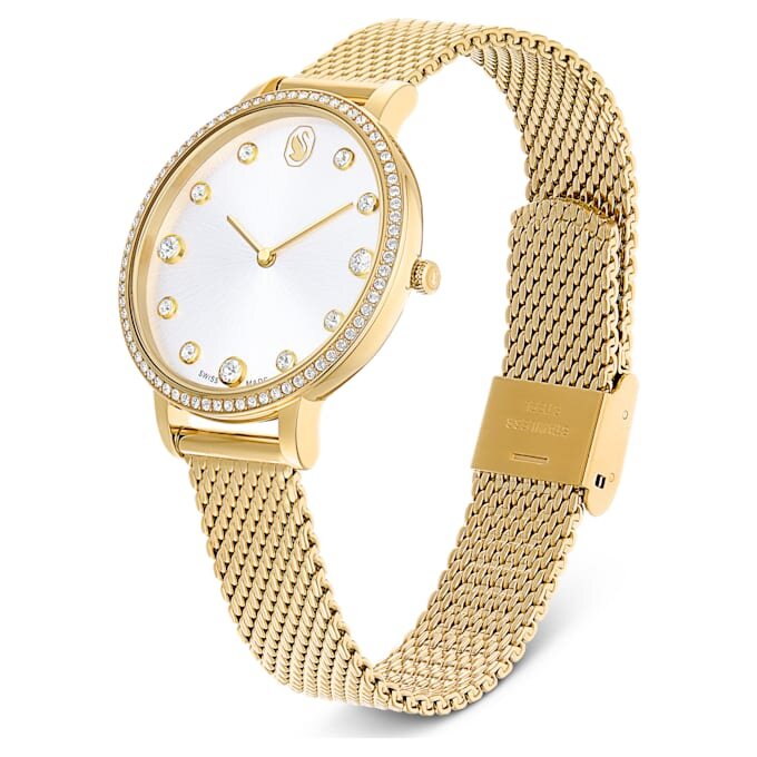 Orologio Clarica Swiss Made, bracciale in metallo, color oro, finitura color oro Orologio Clarica Swiss Made, bracciale in metallo, color oro, finitura color oro