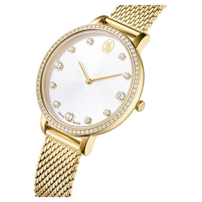 Orologio Clarica Swiss Made, bracciale in metallo, color oro, finitura color oro Orologio Clarica Swiss Made, bracciale in metallo, color oro, finitura color oro