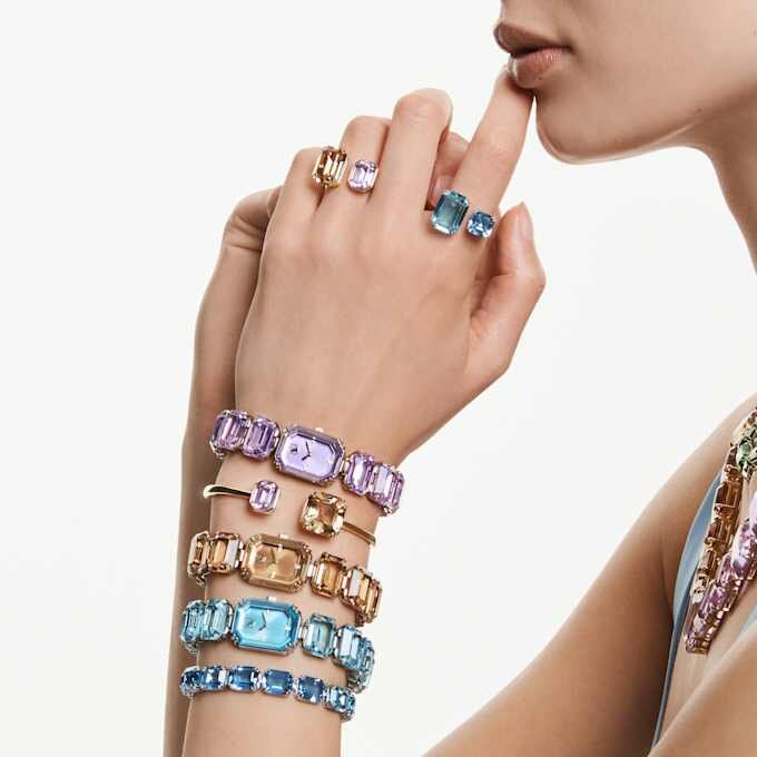 Bracciale per orologio con taglio ottagonale, blu, acciaio inossidabile Bracciale per orologio con taglio ottagonale, blu, acciaio inossidabile
