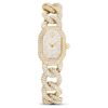 Orologio con catena Dextera Swiss Made, bracciale in cristalli, color oro, finitura color oro Orologio con catena Dextera Swiss Made, bracciale in cristalli, color oro, finitura color oro