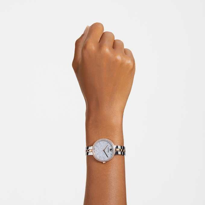Orologio Cosmopolitan Swiss Made, bracciale in metallo, color argento, finitura in metalli misti Orologio Cosmopolitan Swiss Made, bracciale in metallo, color argento, finitura in metalli misti