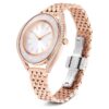 Orologio Crystalline Aura Swiss Made, bracciale in metallo, finitura color oro rosa Orologio Crystalline Aura Swiss Made, bracciale in metallo, finitura color oro rosa