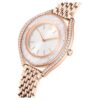 Orologio Crystalline Aura Swiss Made, bracciale in metallo, finitura color oro rosa Orologio Crystalline Aura Swiss Made, bracciale in metallo, finitura color oro rosa