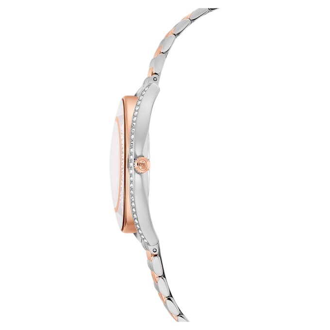 Orologio Crystalline Aura Swiss Made, bracciale in metallo, tonalità oro rosa, finitura in metalli misti Orologio Crystalline Aura Swiss Made, bracciale in metallo, tonalità oro rosa, finitura in metalli misti