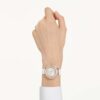 Orologio Crystalline Aura Swiss Made, cinturino in pelle, bianco, finitura color oro rosa Orologio Crystalline Aura Swiss Made, cinturino in pelle, bianco, finitura color oro rosa