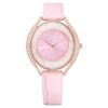 Orologio Crystalline Aura Swiss Made, cinturino in pelle, rosa, finitura color oro rosa Orologio Crystalline Aura Swiss Made, cinturino in pelle, rosa, finitura color oro rosa