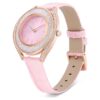 Orologio Crystalline Aura Swiss Made, cinturino in pelle, rosa, finitura color oro rosa Orologio Crystalline Aura Swiss Made, cinturino in pelle, rosa, finitura color oro rosa
