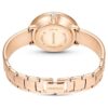Orologio da polso con bracciale a bracciale Crystalline, fabbricato in Svizzera, bracciale in metallo, beige, finitura color oro rosa Orologio da polso con bracciale a bracciale Crystalline, fabbricato in Svizzera, bracciale in metallo, beige, finitura color oro rosa