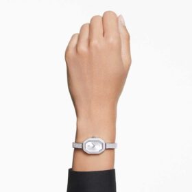 Orologio da polso Dextera Swiss Made, bracciale in metallo, color argento, acciaio inossidabile