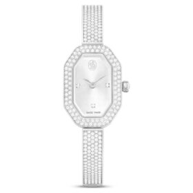 Orologio da polso Dextera Swiss Made, bracciale in metallo, color argento, acciaio inossidabile