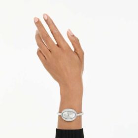 Orologio da polso Imber Swiss Made, bracciale in metallo, color argento, acciaio inossidabile