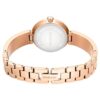 Orologio da polso Matrix Pearl Swiss Made, bracciale con cristalli, bianco, finitura color oro rosa