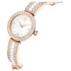 Orologio da polso Matrix Pearl Swiss Made, bracciale con cristalli, bianco, finitura color oro rosa