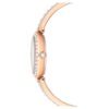 Orologio da polso Matrix Pearl Swiss Made, bracciale con cristalli, bianco, finitura color oro rosa