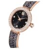 Orologio da polso Matrix Pearl Swiss Made, bracciale con cristalli, nero, finitura color oro rosa Orologio da polso Matrix Pearl Swiss Made, bracciale con cristalli, nero, finitura color oro rosa