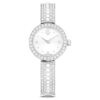 Orologio da polso Matrix Pearl Swiss Made, bracciale in cristallo, bianco, acciaio inossidabile