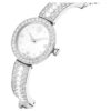 Orologio da polso Matrix Pearl Swiss Made, bracciale in cristallo, bianco, acciaio inossidabile