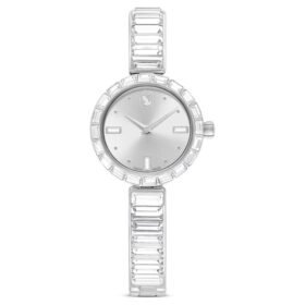 Orologio da polso Matrix Swiss Made, bracciale con cristalli, bianco, acciaio inossidabile