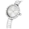 Orologio da polso Matrix Swiss Made, bracciale con cristalli, bianco, acciaio inossidabile Orologio da polso Matrix Swiss Made, bracciale con cristalli, bianco, acciaio inossidabile