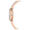 Orologio da polso Matrix Swiss Made, bracciale con cristalli, bianco, finitura color oro rosa