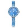 Orologio da polso Matrix Swiss Made, bracciale con cristalli, blu, acciaio inossidabile Orologio da polso Matrix Swiss Made, bracciale con cristalli, blu, acciaio inossidabile