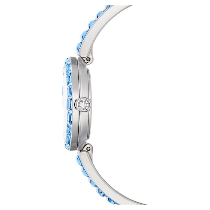 Orologio da polso Matrix Swiss Made, bracciale con cristalli, blu, acciaio inossidabile Orologio da polso Matrix Swiss Made, bracciale con cristalli, blu, acciaio inossidabile