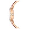 Orologio da polso Matrix Swiss Made, bracciale con cristalli, rosso, finitura color oro rosa Orologio da polso Matrix Swiss Made, bracciale con cristalli, rosso, finitura color oro rosa