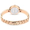 Orologio da polso Matrix Swiss Made, bracciale in cristalli, grigio, finitura color oro rosa