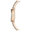 Orologio da polso Matrix Swiss Made, bracciale in cristalli, grigio, finitura color oro rosa