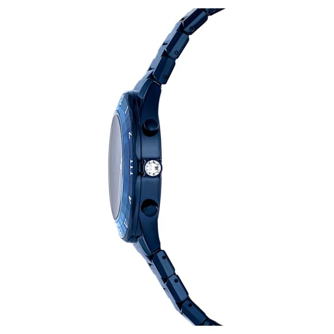 Orologio Dextera Chrono 39 mm, Swiss Made, bracciale in metallo, blu, finitura blu Orologio Dextera Chrono 39 mm, Swiss Made, bracciale in metallo, blu, finitura blu