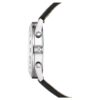 Orologio Dextera con tachimetro, Swiss Made, cinturino in pelle, color argento, acciaio inossidabile