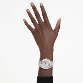 Orologio Dextera Lux Swiss Made, bracciale in metallo, color argento, acciaio inossidabile