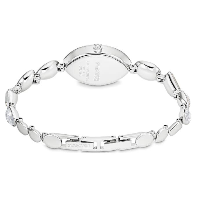 Orologio Gema con bracciale in cristalli, color argento, acciaio inossidabile Orologio Gema con bracciale in cristalli, color argento, acciaio inossidabile