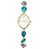 Orologio Gema con bracciale in cristalli, finitura dorata Orologio Gema con bracciale in cristalli, finitura dorata