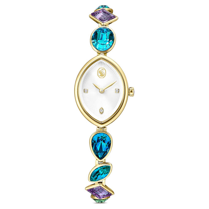Orologio Gema con bracciale in cristalli, finitura dorata Orologio Gema con bracciale in cristalli, finitura dorata