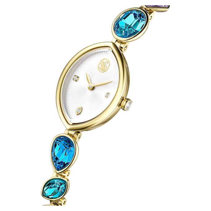 Orologio Gema con bracciale in cristalli, finitura dorata Orologio Gema con bracciale in cristalli, finitura dorata