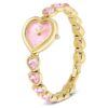 Orologio Idyllia Heart con bracciale in cristalli, rosa, finitura dorata Orologio Idyllia Heart con bracciale in cristalli, rosa, finitura dorata