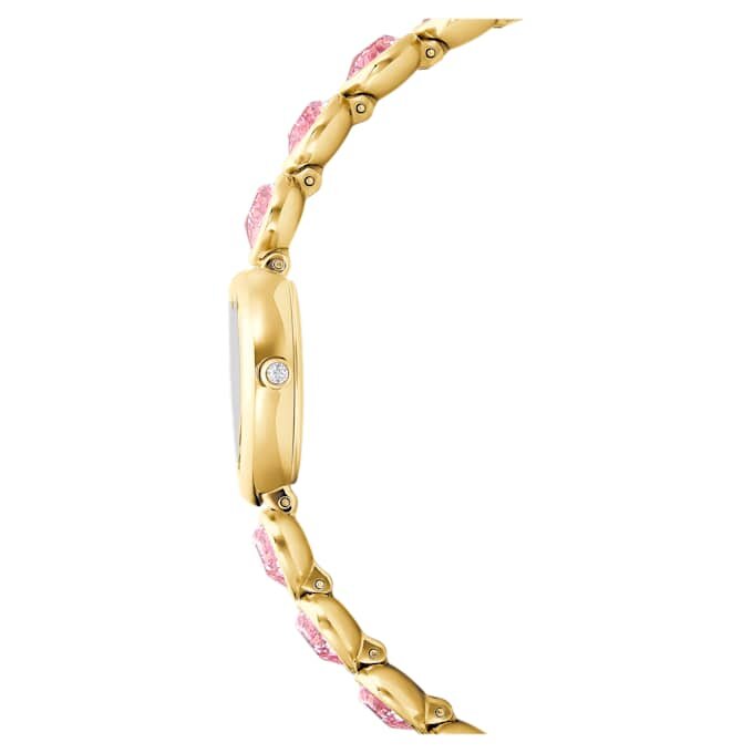 Orologio Idyllia Heart con bracciale in cristalli, rosa, finitura dorata Orologio Idyllia Heart con bracciale in cristalli, rosa, finitura dorata