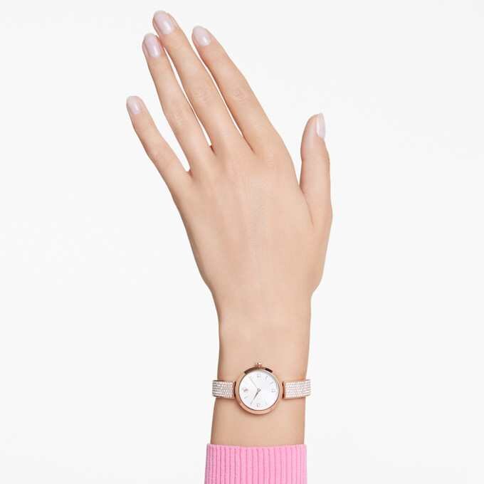 Orologio Illumina Swiss Made, bracciale in metallo, finitura color oro rosa Orologio Illumina Swiss Made, bracciale in metallo, finitura color oro rosa