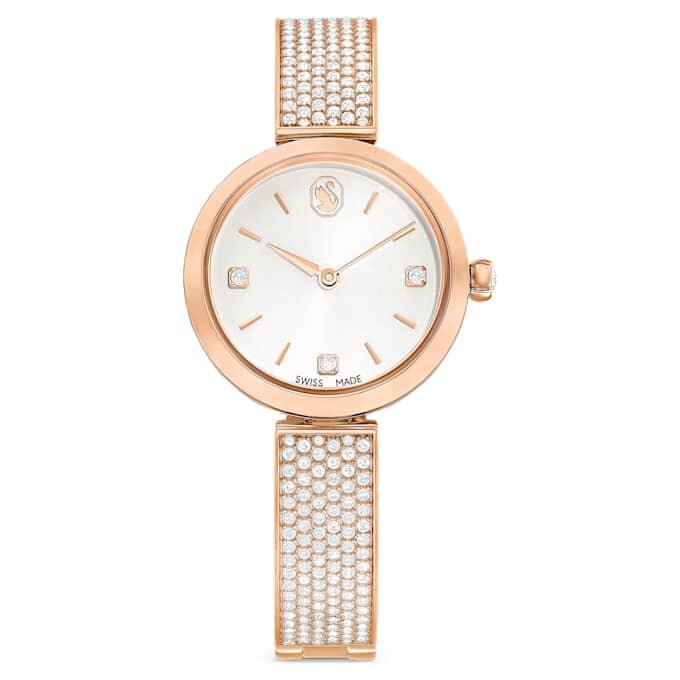Orologio Illumina Swiss Made, bracciale in metallo, finitura color oro rosa Orologio Illumina Swiss Made, bracciale in metallo, finitura color oro rosa