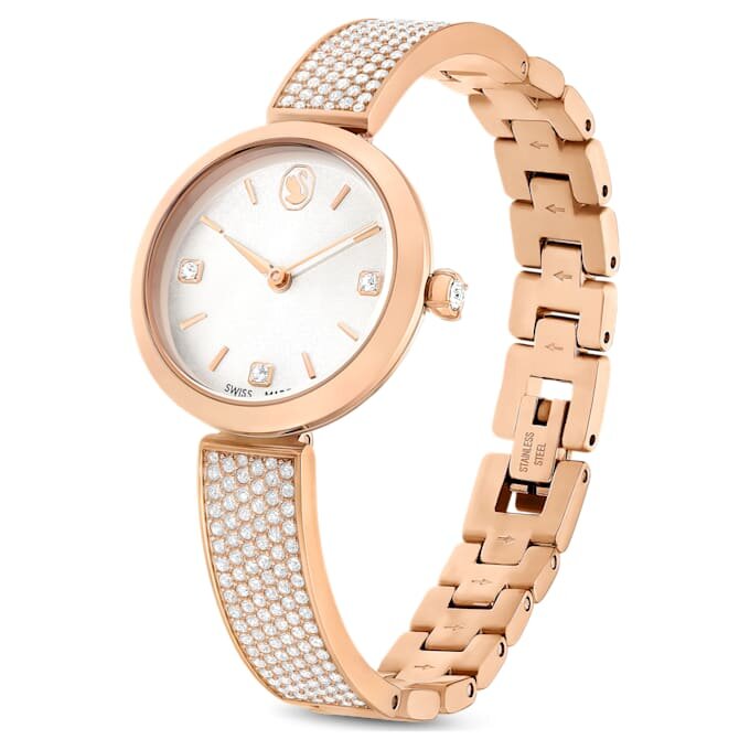 Orologio Illumina Swiss Made, bracciale in metallo, finitura color oro rosa Orologio Illumina Swiss Made, bracciale in metallo, finitura color oro rosa