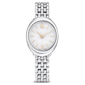 Orologio Imber ovale Swiss Made, bracciale in metallo, color argento, acciaio inossidabile