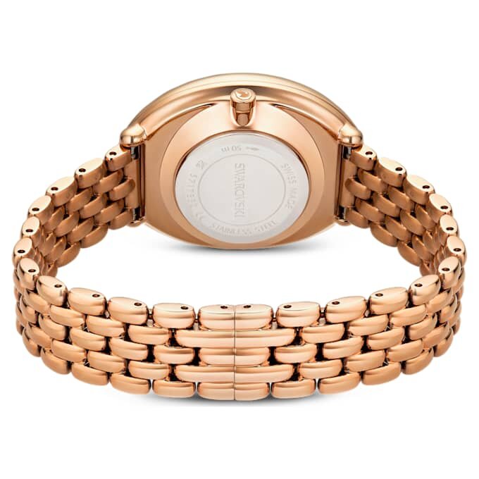 Orologio Imber ovale Swiss Made, bracciale in metallo, color oro, finitura color oro rosa Orologio Imber ovale Swiss Made, bracciale in metallo, color oro, finitura color oro rosa