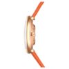 Orologio Imber ovale Swiss Made, cinturino in pelle, arancione, finitura color oro rosa Orologio Imber ovale Swiss Made, cinturino in pelle, arancione, finitura color oro rosa